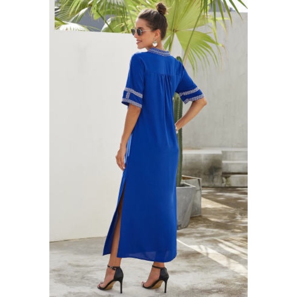 Bohemian Slit Maxi Dress - Picture 3 of 6